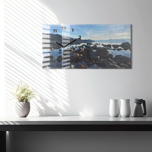 Horizontálne hodiny Výhľad na more