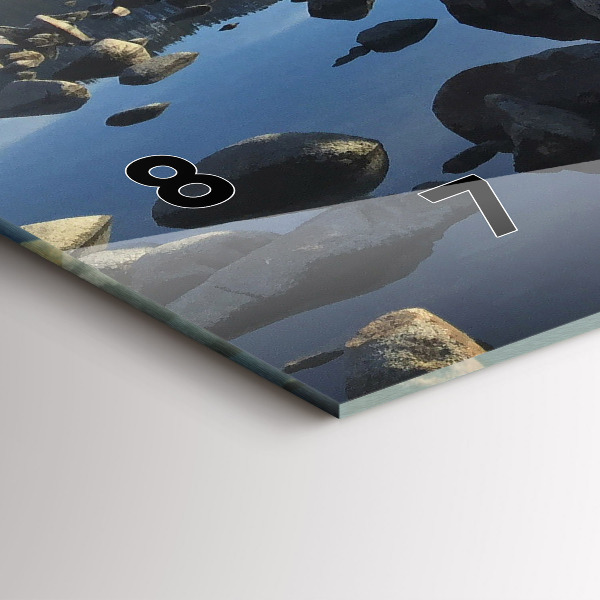 Horizontálne hodiny Výhľad na more