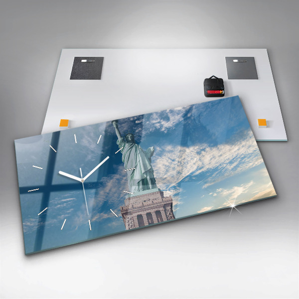 Horizontálne hodiny Socha slobody v New Yorku