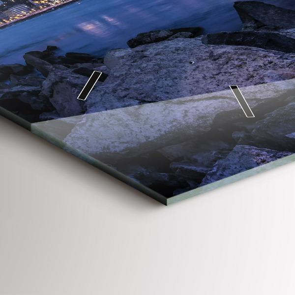 Horizontálne hodiny Skalnaté pobrežie pod mostom