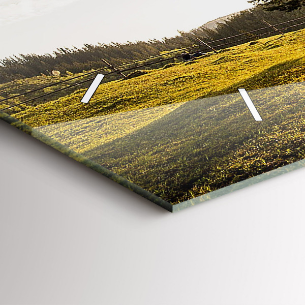 Horizontálne hodiny Strom na kopci