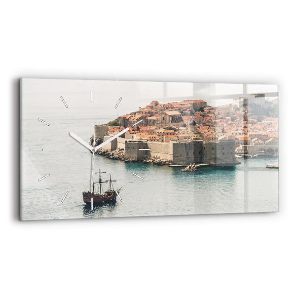 Horizontálne hodiny Plachetnica v Dubrovníku