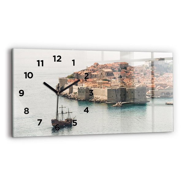 Horizontálne hodiny Plachetnica v Dubrovníku