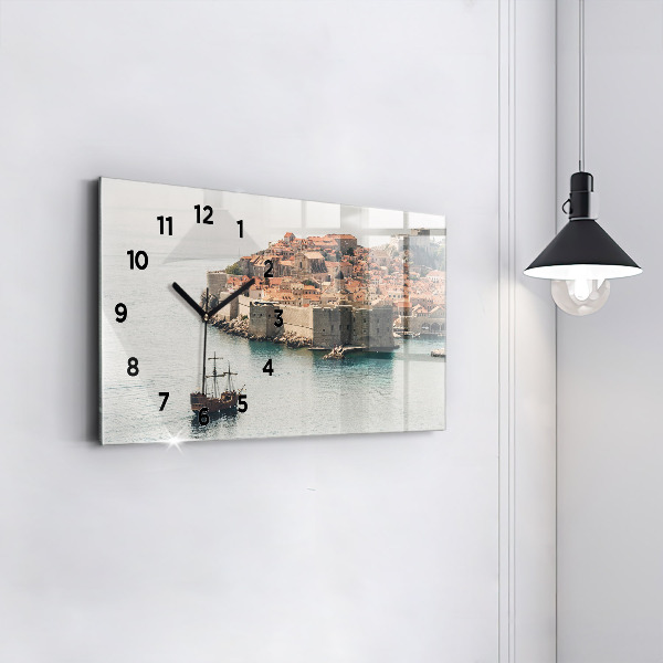 Horizontálne hodiny Plachetnica v Dubrovníku