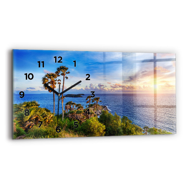 Horizontálne hodiny Phuket v Thajsku