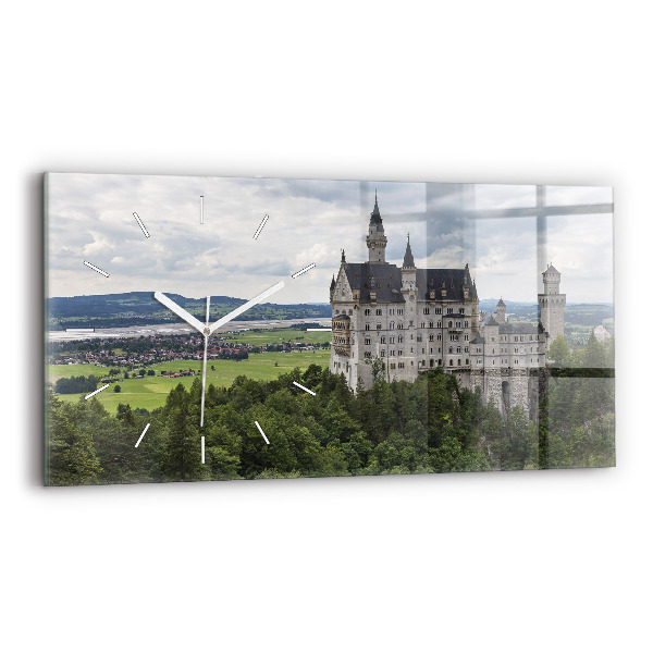 Horizontálne hodiny Zámok Neuschwanstein