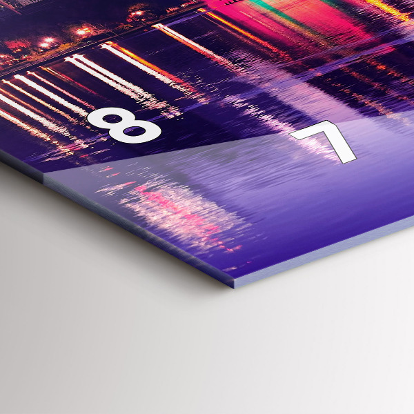 Horizontálne hodiny Panoráma mesta Orlando