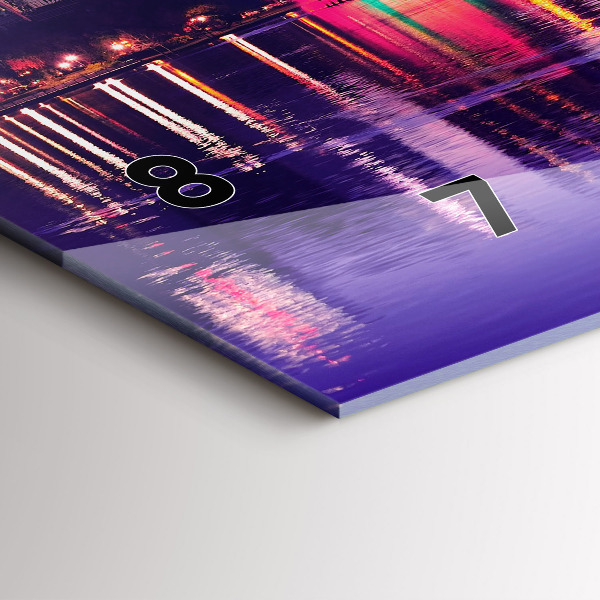 Horizontálne hodiny Panoráma mesta Orlando