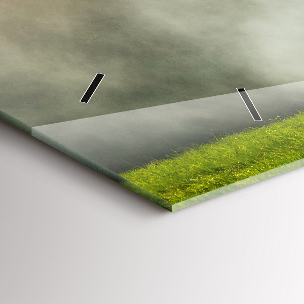 Horizontálne hodiny Horská krajina