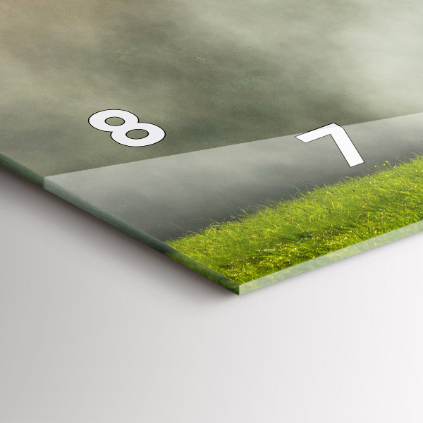 Horizontálne hodiny Horská krajina