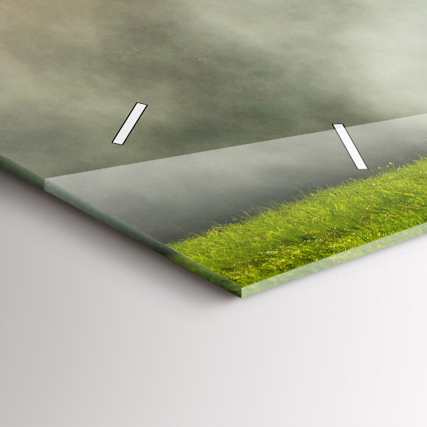 Horizontálne hodiny Horská krajina