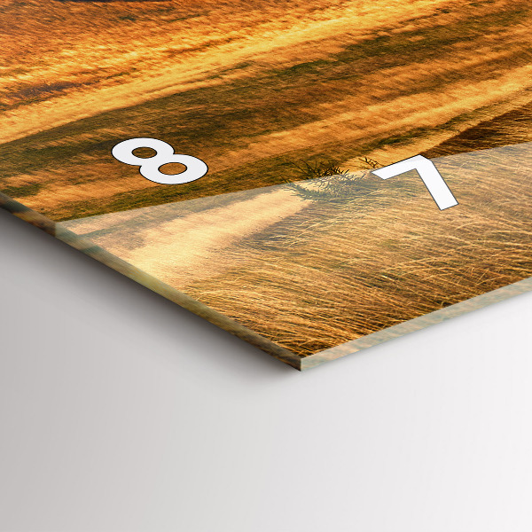 Horizontálne hodiny Horská krajina na jeseň