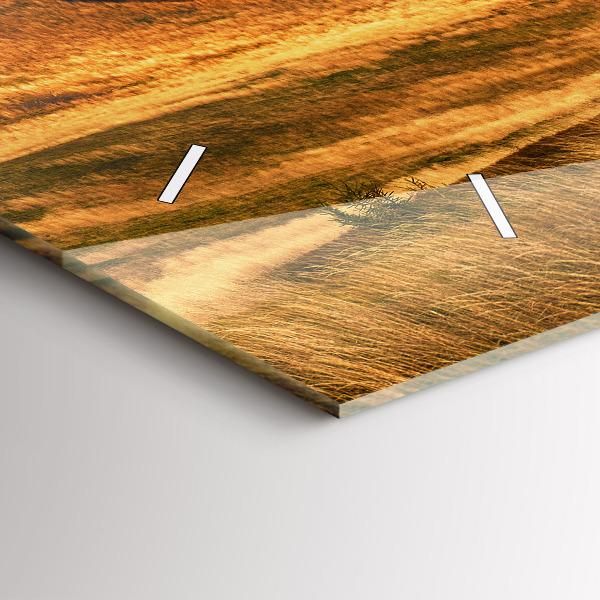 Horizontálne hodiny Horská krajina na jeseň