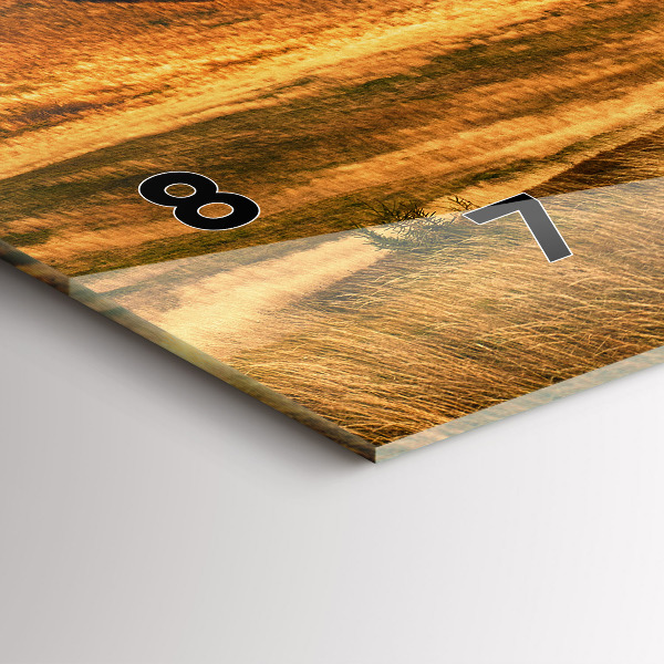 Horizontálne hodiny Horská krajina na jeseň