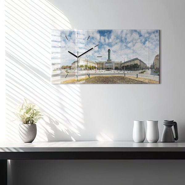 Horizontálne hodiny Panoráma mesta Ostrava