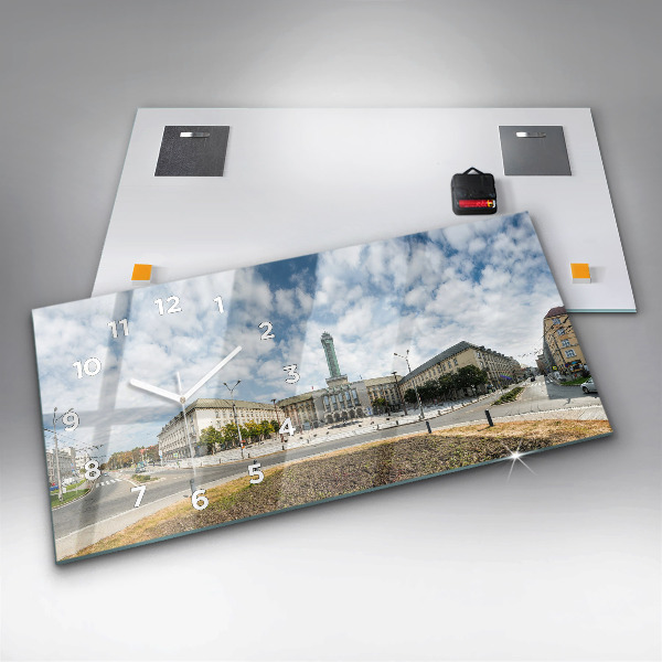 Horizontálne hodiny Panoráma mesta Ostrava