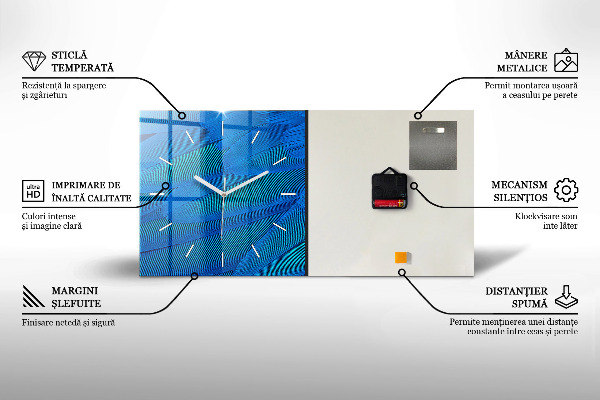Horizontálne hodiny Moravská vidiecka krajina