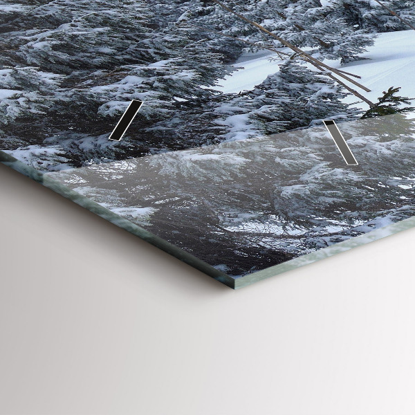 Horizontálne hodiny České Krkonoše v zime