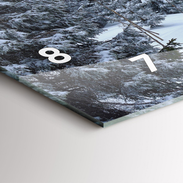 Horizontálne hodiny České Krkonoše v zime