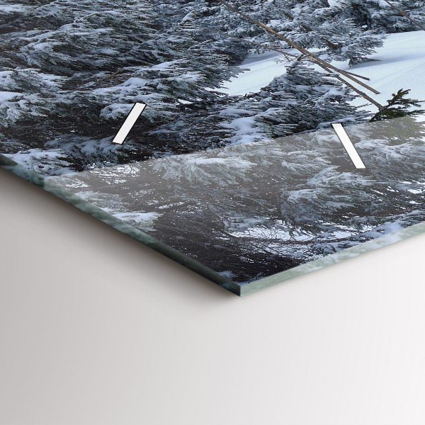 Horizontálne hodiny České Krkonoše v zime