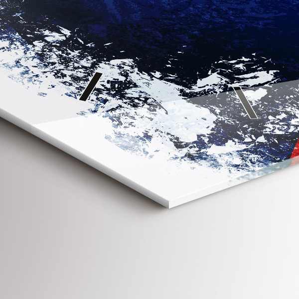 Horizontálne hodiny česká vlajka