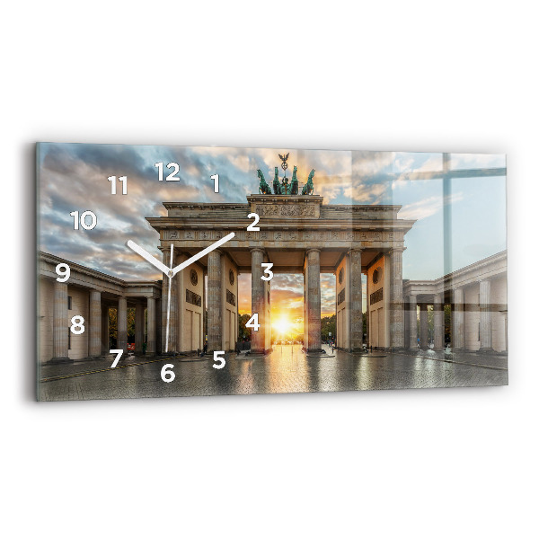 Horizontálne hodiny Brandenburská brána v Berlíne