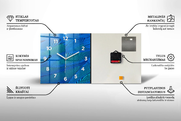 Horizontálne hodiny Alster v Hamburgu