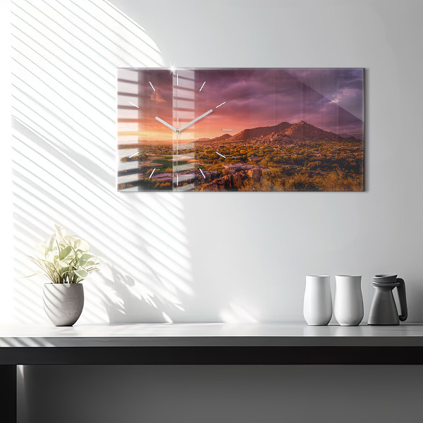 Horizontálne hodiny Západ slnka v severnom Scottsdale