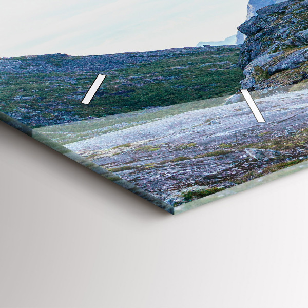 Horizontálne hodiny Skalnatá krajina