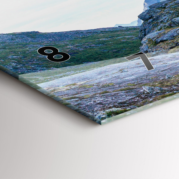 Horizontálne hodiny Skalnatá krajina