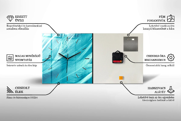 Horizontálne hodiny Farebná Philadelphia