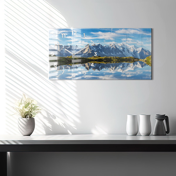 Horizontálne hodiny Údolie Chamonix, Francúzske Alpy