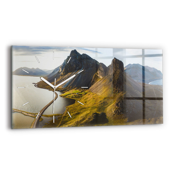 Horizontálne hodiny Cesta na Islande