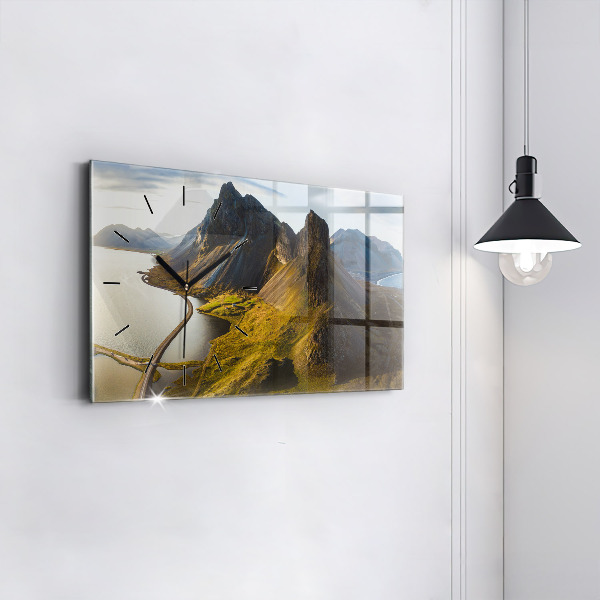 Horizontálne hodiny Cesta na Islande