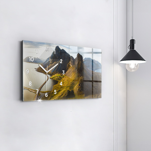 Horizontálne hodiny Cesta na Islande