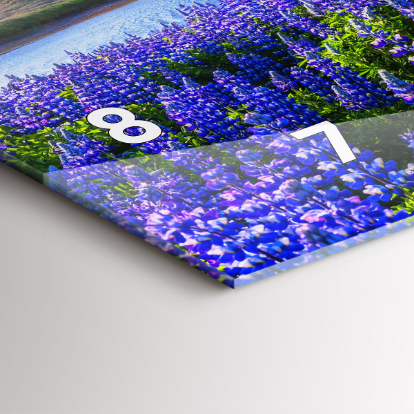 Horizontálne hodiny Pohľad na hory na Islande