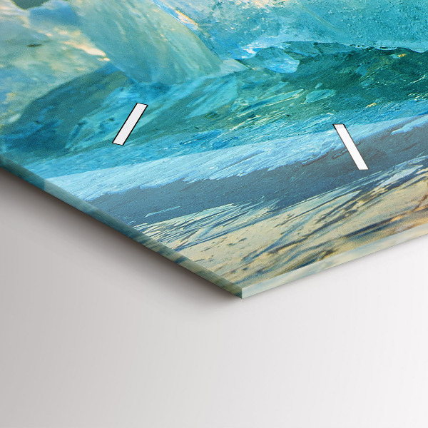 Horizontálne hodiny Hora ľadu a východ slnka