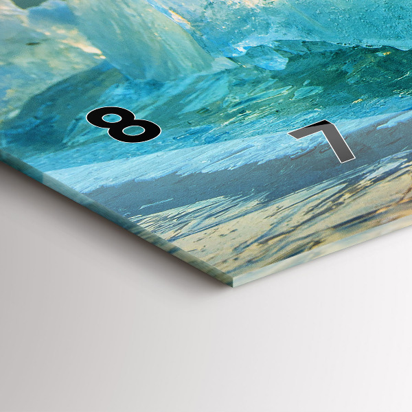 Horizontálne hodiny Hora ľadu a východ slnka