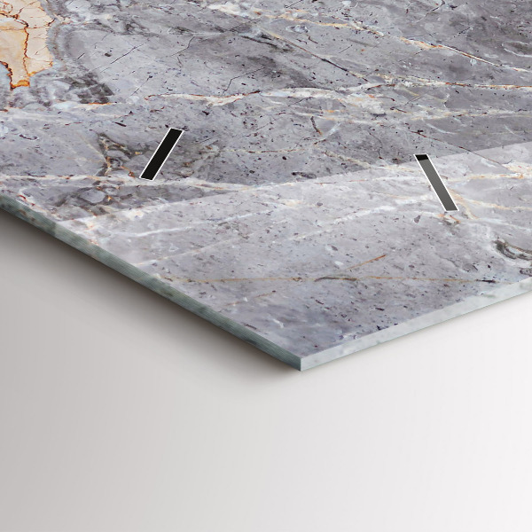 Horizontálne hodiny Mramorový kameň sivej žuly