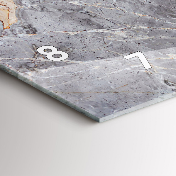 Horizontálne hodiny Mramorový kameň sivej žuly