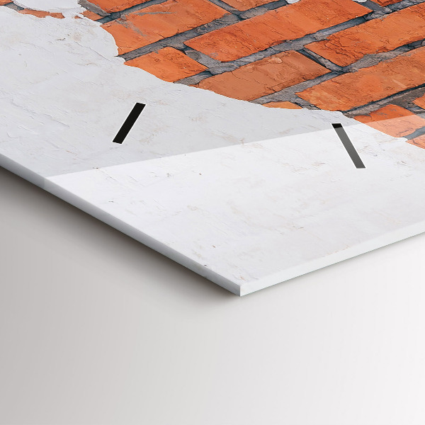 Horizontálne hodiny Tehlová mapa sveta