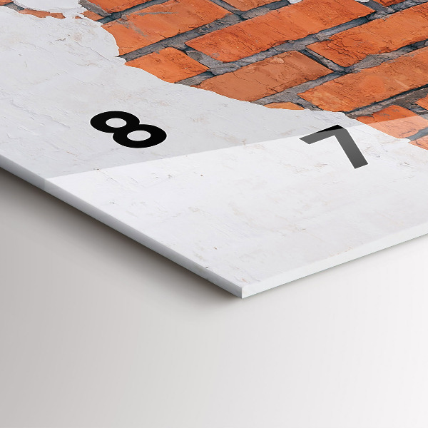 Horizontálne hodiny Tehlová mapa sveta