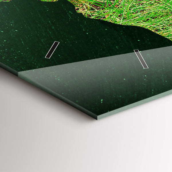 Horizontálne hodiny Trávnatá mapa sveta