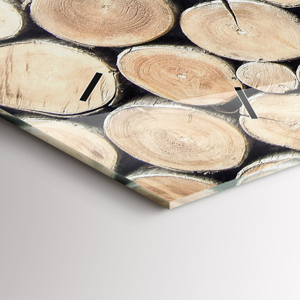 Horizontálne hodiny Vyrúbať pne stromov