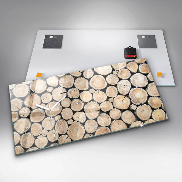 Horizontálne hodiny Vyrúbať pne stromov