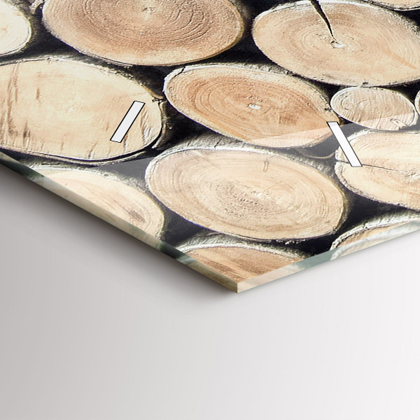 Horizontálne hodiny Vyrúbať pne stromov