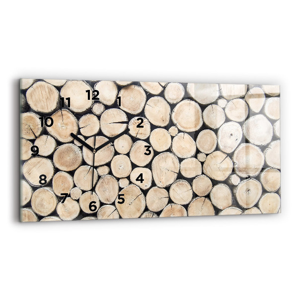 Horizontálne hodiny Vyrúbať pne stromov