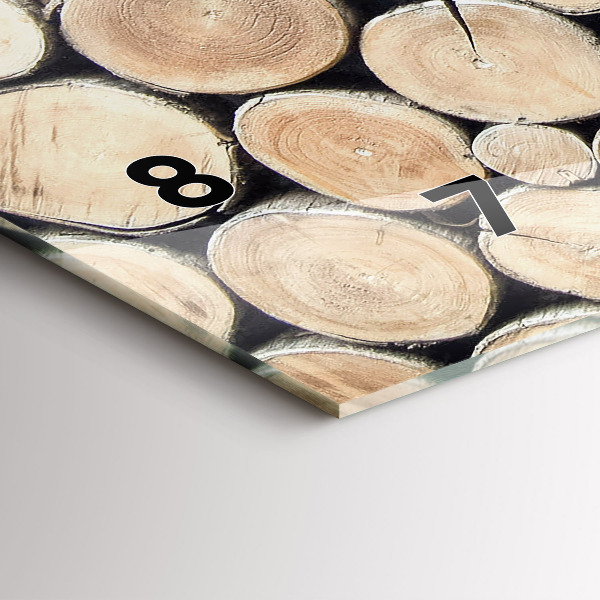 Horizontálne hodiny Vyrúbať pne stromov