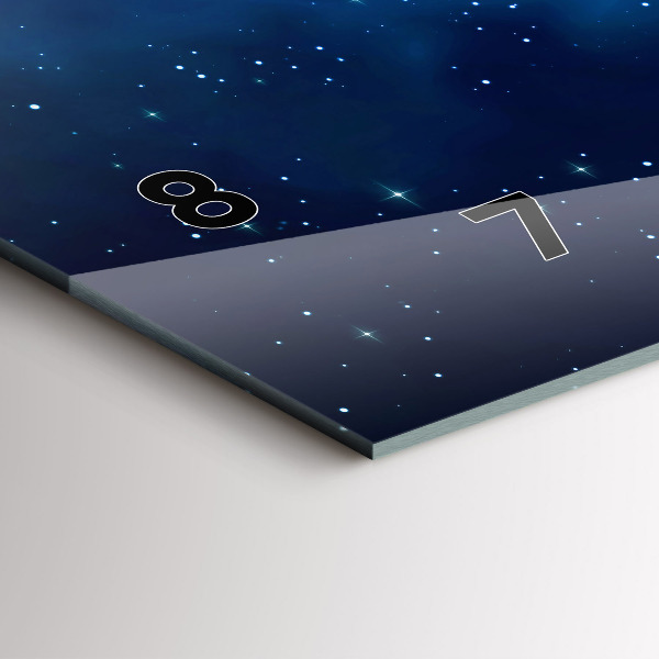 Horizontálne hodiny Hviezdy tmavej oblohy