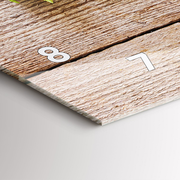 Horizontálne hodiny Kvety na dreve